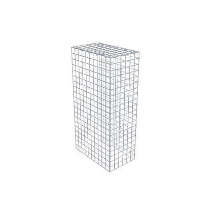 Monteret gabion type 4 100 cm x 50 cm x 30 cm (L x H x D), maskestørrelse 5 cm x 5 cm, C-ring