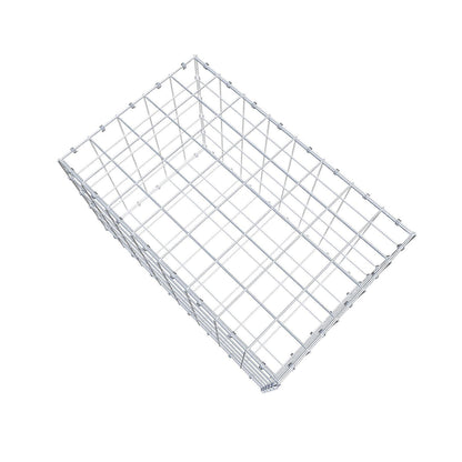 Gabion 80 cm x 50 cm x 50 cm (L x H x P), mailles 10 x 10 cm, anneau en spirale