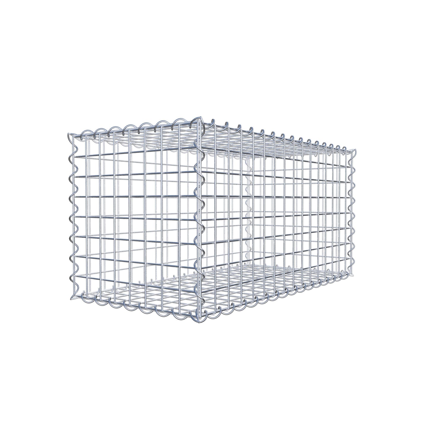 Gabion 80 cm x 40 cm x 40 cm (L x H x D), mesh size 5 cm x 5 cm, spiral