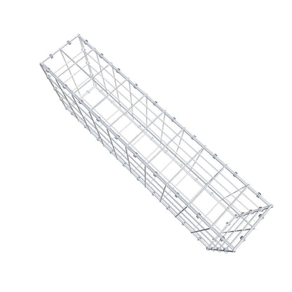 Gabione 100 cm x 40 cm x 20 cm (L x H x T), Maschenweite 10 x 10 cm, Spiralring