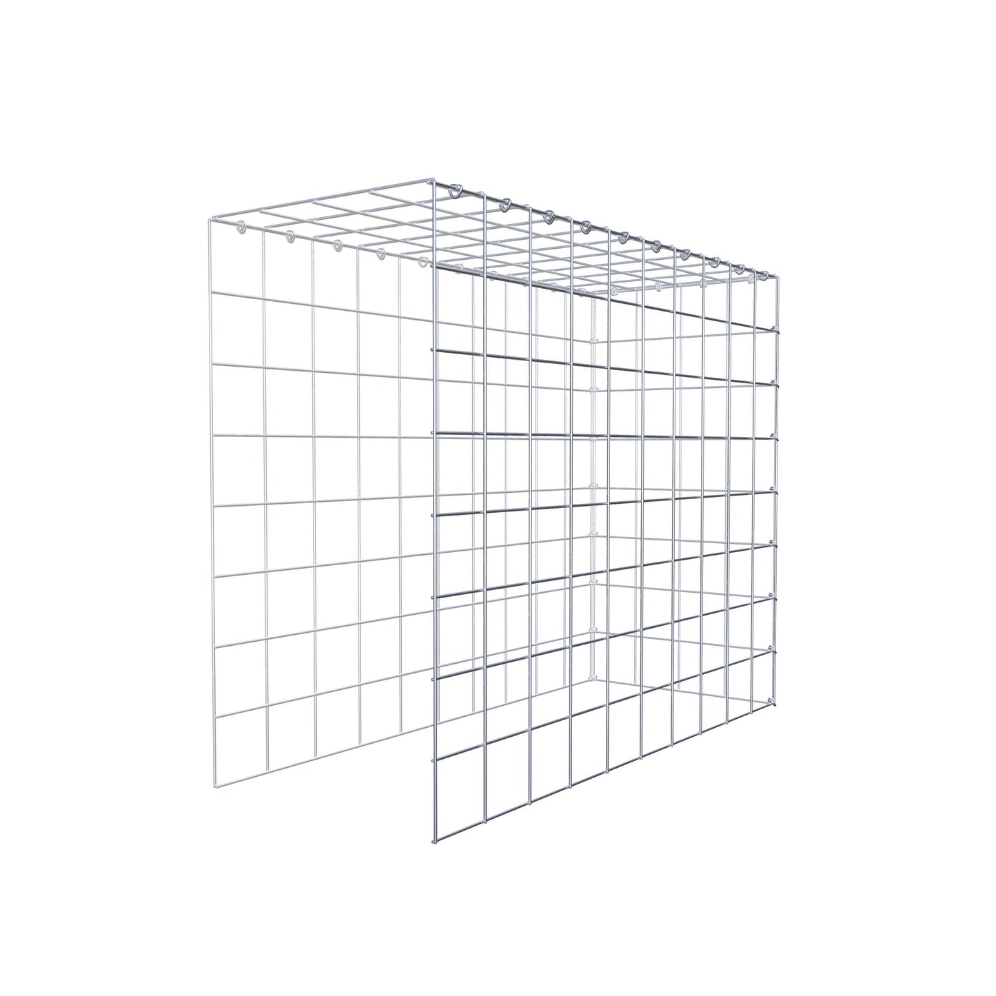 Fourche rapportée type 4 100 cm x 80 cm x 40 cm (L x H x P), mailles 10 cm x 10 cm, anneau C