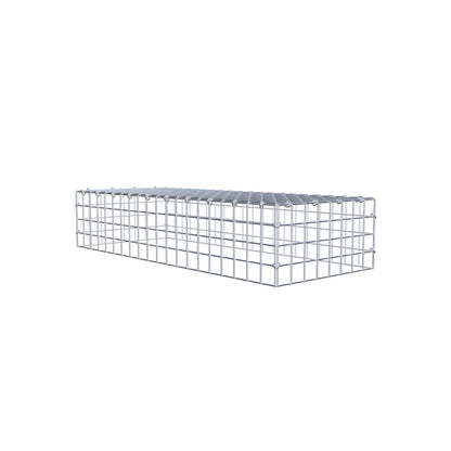 Monteret gabion type 3 100 cm x 20 cm x 40 cm (L x H x D), maskestørrelse 5 cm x 5 cm, C-ring