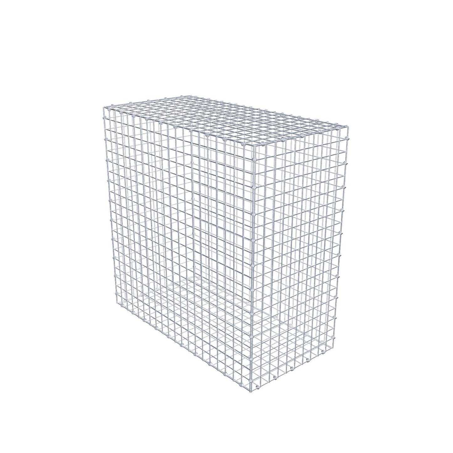 Gabbione 100 cm x 100 cm x 50 cm (L x H x P), maglia 5 x 5 cm, anello a spirale