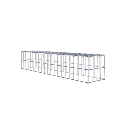 Fourche rapportée type 3 100 cm x 20 cm x 20 cm (L x H x P), mailles 5 cm x 10 cm, anneau C