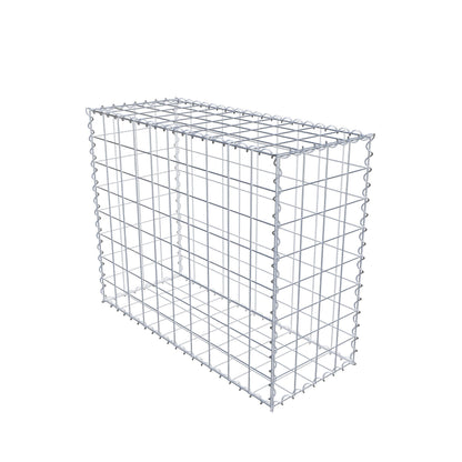 Schanskorf 100 cm x 80 cm x 40 cm (L x H x D), maaswijdte 10 cm x 10 cm, spiraalvormig