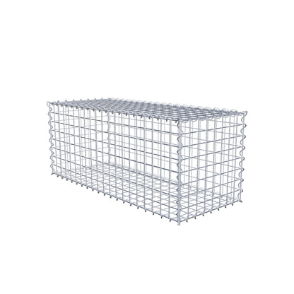 Sats med 2 gabioner 100 cm x 40 cm x 40 cm (L x H x D), maskstorlek 5 x 5 cm, spiral