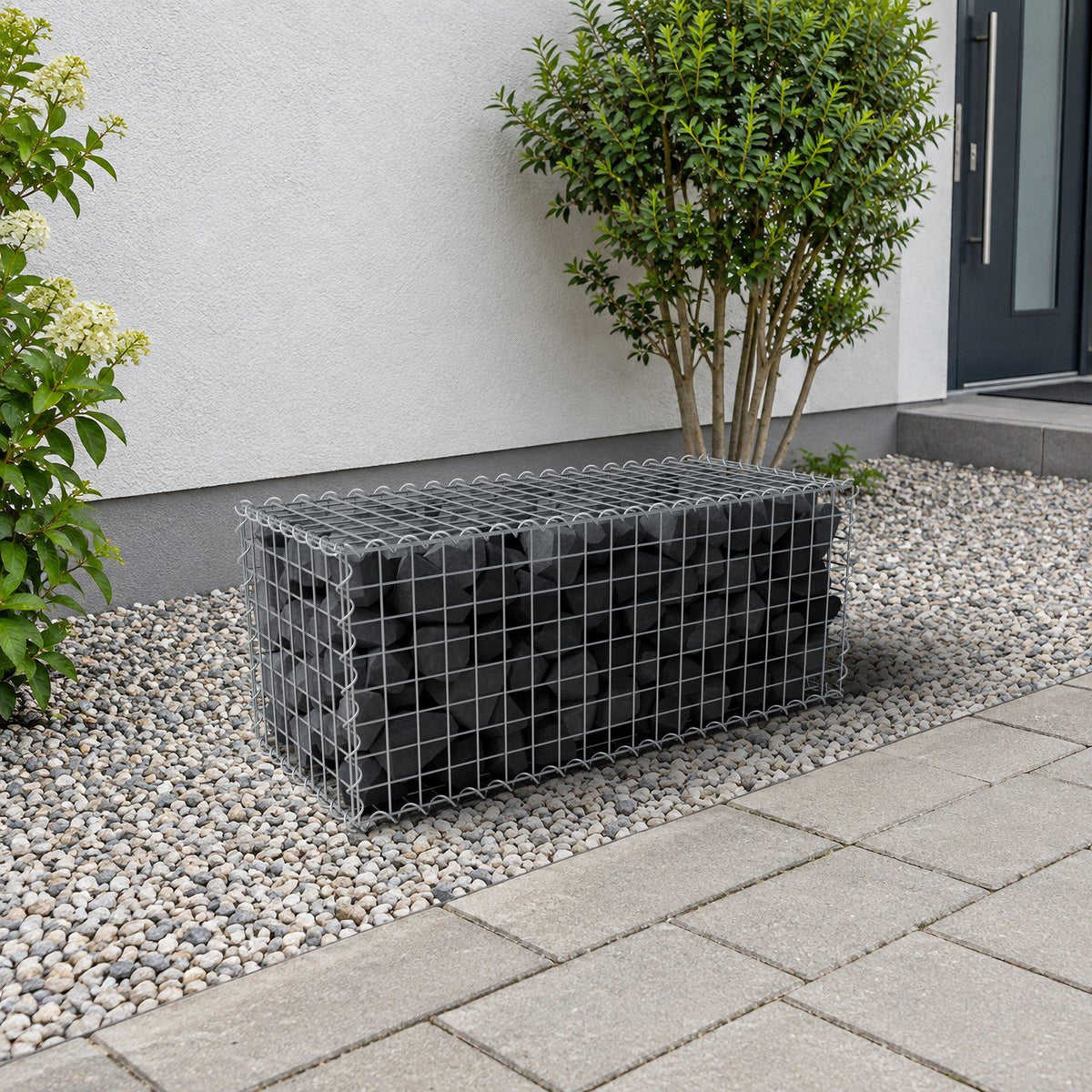 Gabion 100 cm x 40 cm x 40 cm (L x H x D), maskestørrelse 5 cm x 5 cm, spiral