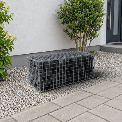 Gabion 100 cm x 40 cm x 40 cm (L x H x D), maskestørrelse 5 cm x 5 cm, spiral