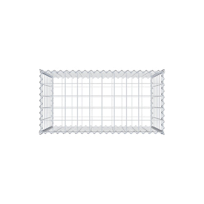 Gabione 100 cm x 70 cm x 50 cm (L x H x T), Maschenweite 10 cm x 10 cm, Spirale
