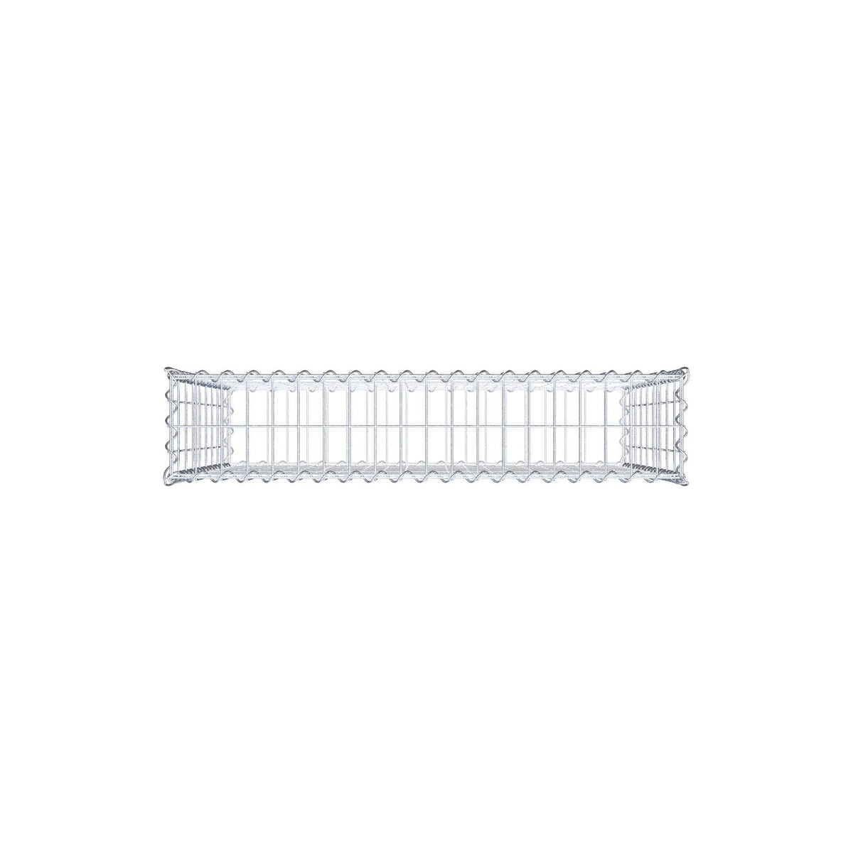 Gabion 100 cm x 90 cm x 20 cm (L x H x D), maskestørrelse 5 cm x 10 cm, spiral