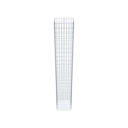 Coluna de gabião quadrada 37 cm x 37 cm, 230 cm de altura, PM 5 cm x 10 cm