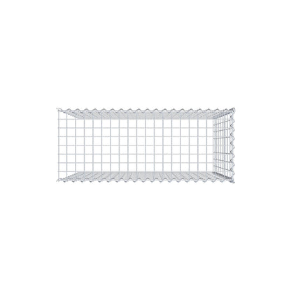 Gabion rapporté type 4 100 cm x 90 cm x 40 cm (L x H x P), mailles 5 cm x 10 cm, spirale