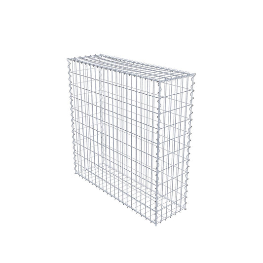 Gabion 100 cm x 100 cm x 30 cm (L x H x D), maskstorlek 5 cm x 10 cm, spiral