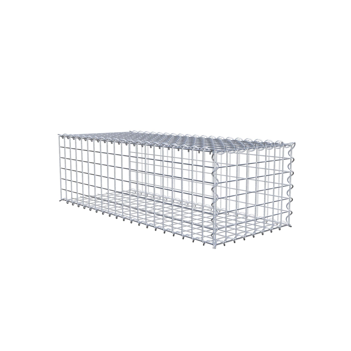 Gabbione aggiuntivo tipo 2 100 cm x 30 cm x 40 cm (L x A x P), dimensione maglia 5 cm x 5 cm, a spirale