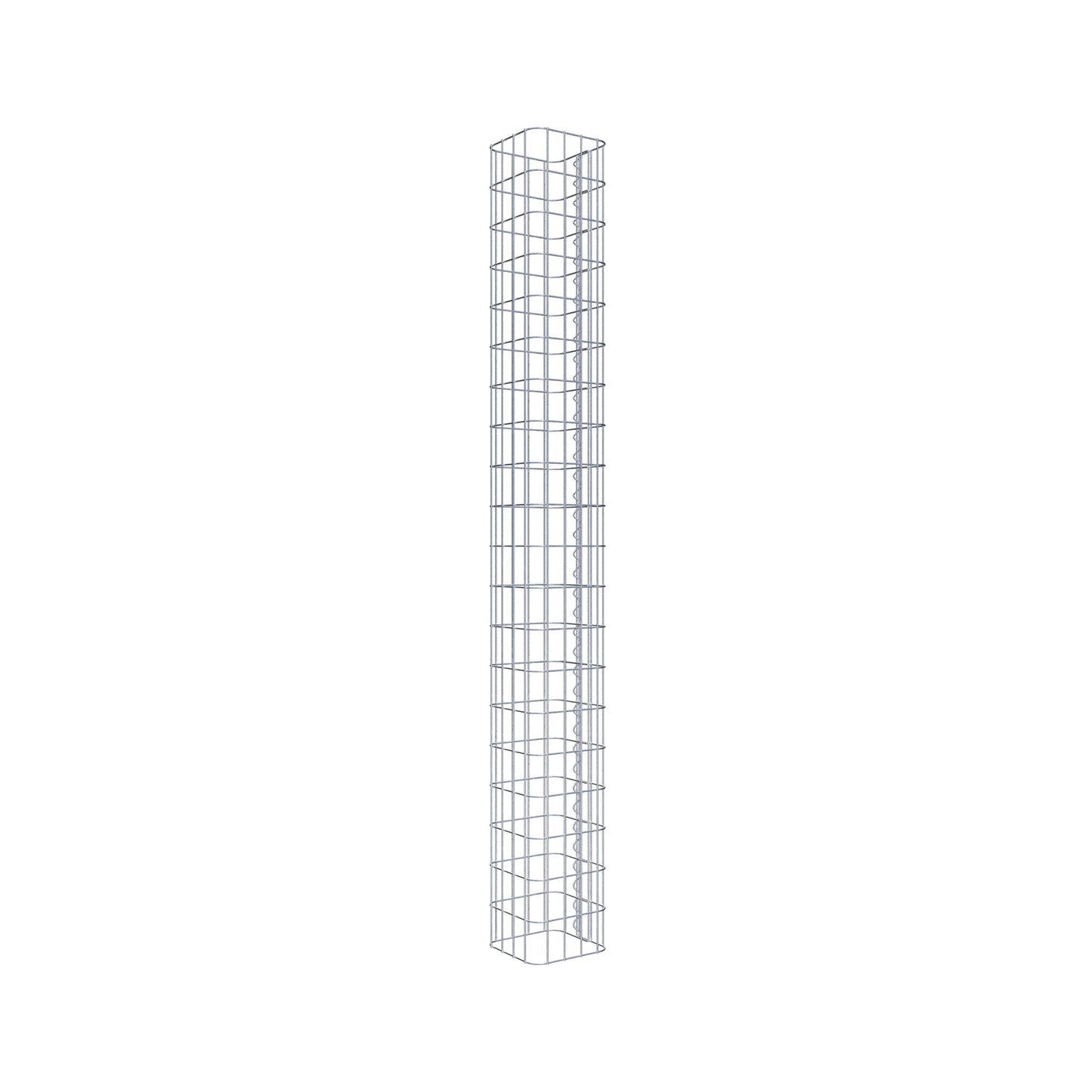 Gabionpelare, kvadrat 22 cm x 22 cm, 200 cm hög, MW 5 cm x 10 cm
