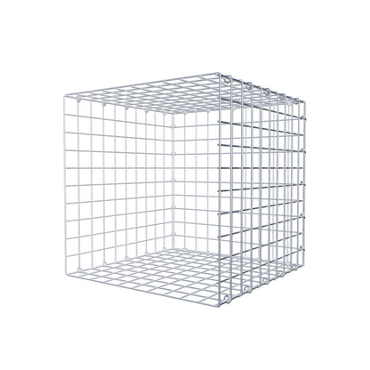 Opbouw schanskorf type 2 50 cm x 50 cm x 50 cm (L x H x D), maaswijdte 5 cm x 5 cm, C-ring
