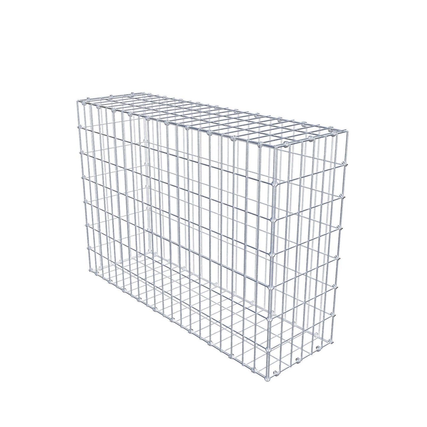 Gabion 100 cm x 70 cm x 30 cm (L x H x D), maskstorlek 5 x 10 cm, spiralring