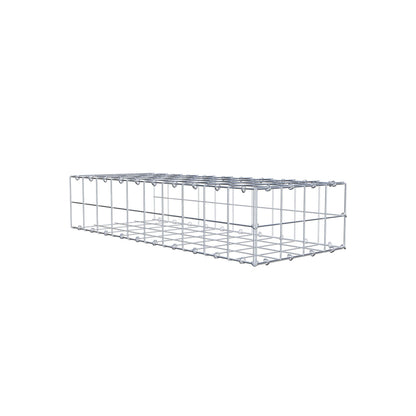 Mounted gabion type 2 100 cm x 20 cm x 40 cm (L x H x D), mesh size 10 cm x 10 cm, C-ring