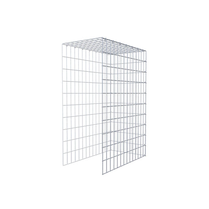 Fourche rapportée type 4 100 cm x 70 cm x 40 cm (L x H x P), mailles 5 cm x 10 cm, anneau en C
