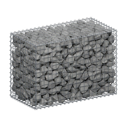 Gabion 100 cm x 70 cm x 50 cm (L x H x D), maskestørrelse 5 cm x 5 cm, spiral