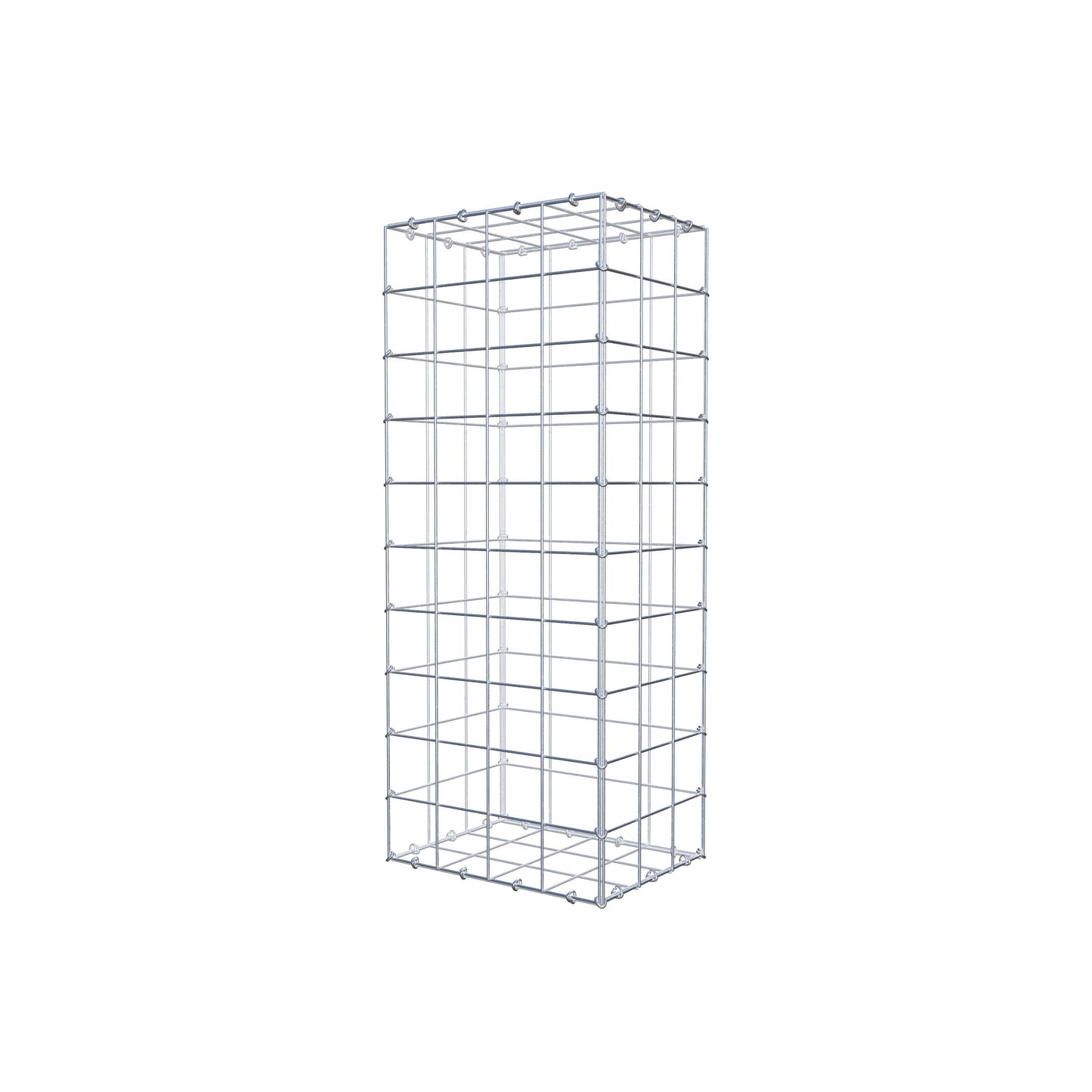 Gabion 100 cm x 30 cm x 40 cm (L x H x D), mesh size 10 cm x 10 cm, C-ring