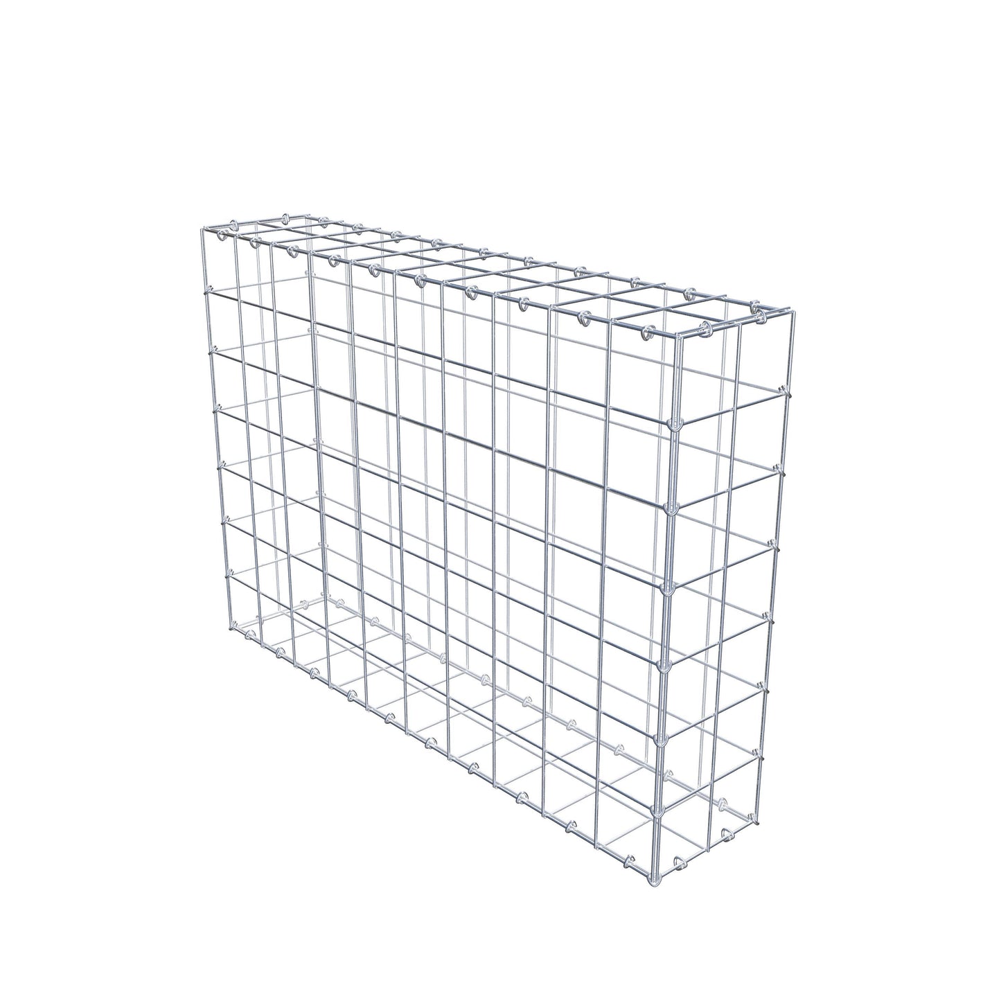 Gabione 100 cm x 70 cm x 20 cm (L x H x T), Maschenweite 10 cm x 10 cm, C-Ring