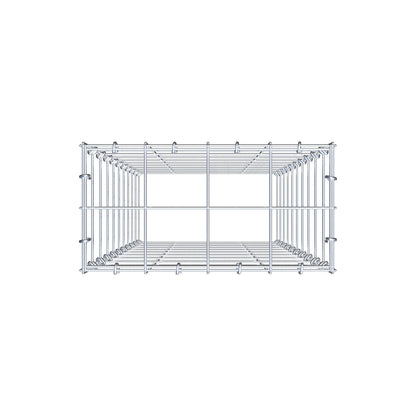 Gabião Tipo 3 100 cm x 40 cm x 20 cm (C x A x P), malhagem 10 cm x 10 cm, anel C