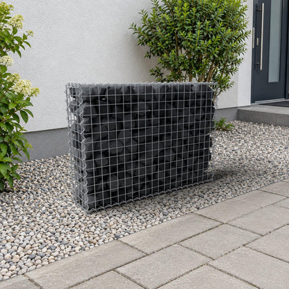 Gabbione 100 cm x 70 cm x 20 cm (L x H x P), maglia 5 cm x 5 cm, spirale