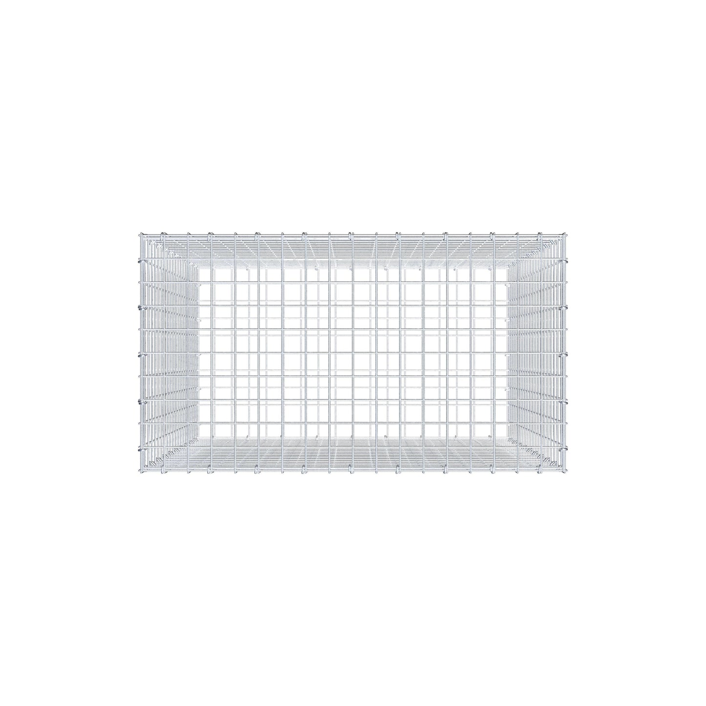 Gabion 100 cm x 90 cm x 50 cm (L x H x D), mesh size 5 cm x 5 cm, C-ring