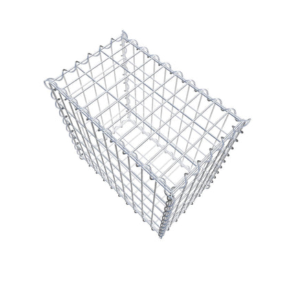 Gabion 50 cm x 50 cm x 30 cm (L x H x P), mailles 5 cm x 10 cm, spirale