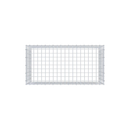 Monteret gabion type 3 100 cm x 50 cm x 50 cm (L x H x D), maskestørrelse 5 cm x 5 cm, C-ring