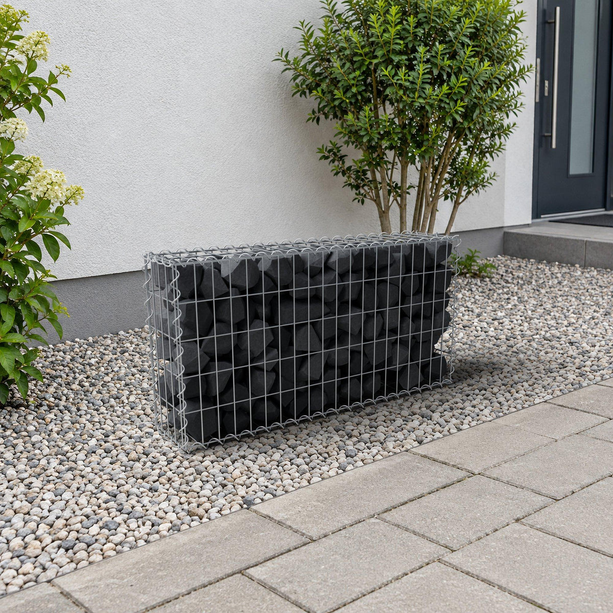 Gabion 100 cm x 50 cm x 20 cm (L x H x D), maskstorlek 5 cm x 10 cm, spiral
