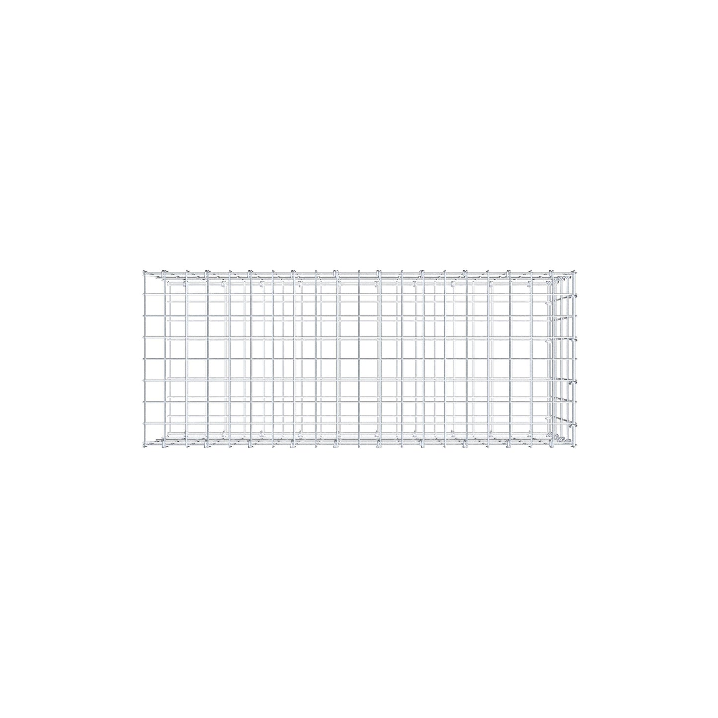 Fourche rapportée type 2 100 cm x 40 cm x 40 cm, mailles 5 cm x 10 cm, anneau en C