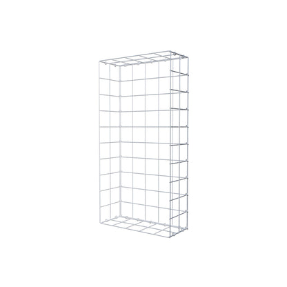 Mounted gabion type 2 100 cm x 20 cm x 50 cm (L x H x D), mesh size 10 cm x 10 cm, C-ring