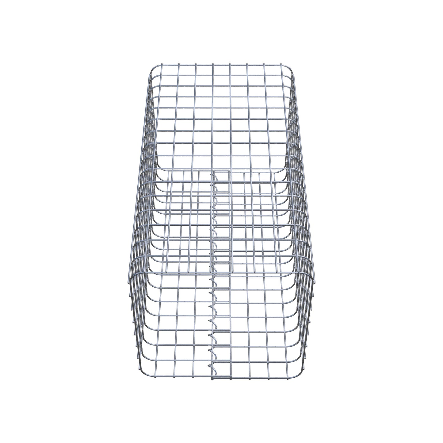 Columna de gaviones, angular 42 cm x 42 cm, 80 cm de altura, MW 5 cm x 5 cm