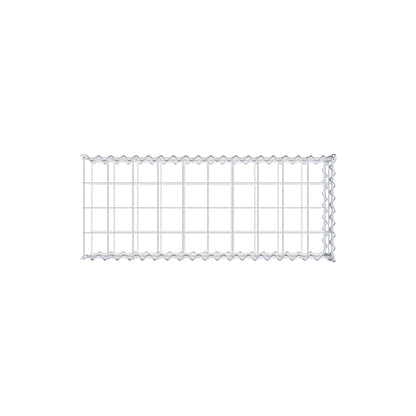 Opvokset gabion type 2 100 cm x 20 cm x 40 cm (L x H x D), maskestørrelse 10 cm x 10 cm, spiral