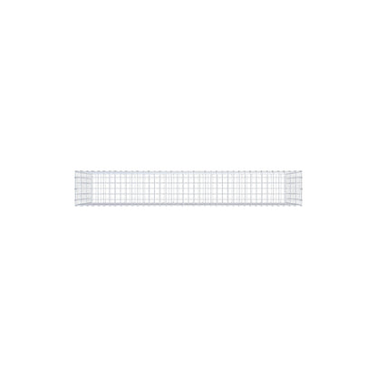 Gabion 200 cm x 100 cm x 30 cm (L x H x P), mailles 5 cm x 10 cm, anneau en C