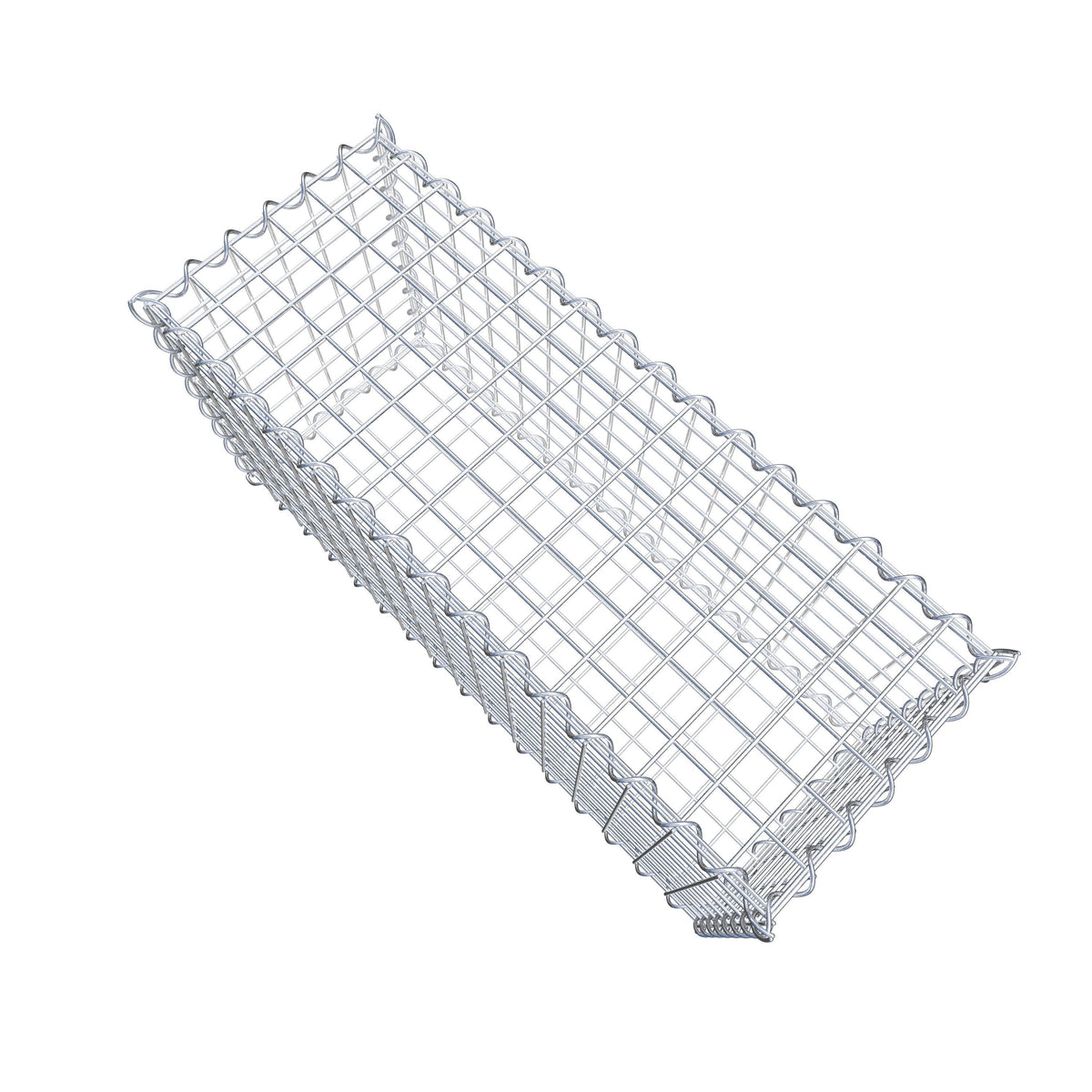Gabion 80 cm x 40 cm x 30 cm (L x H x D), mesh size 5 cm x 5 cm, spiral