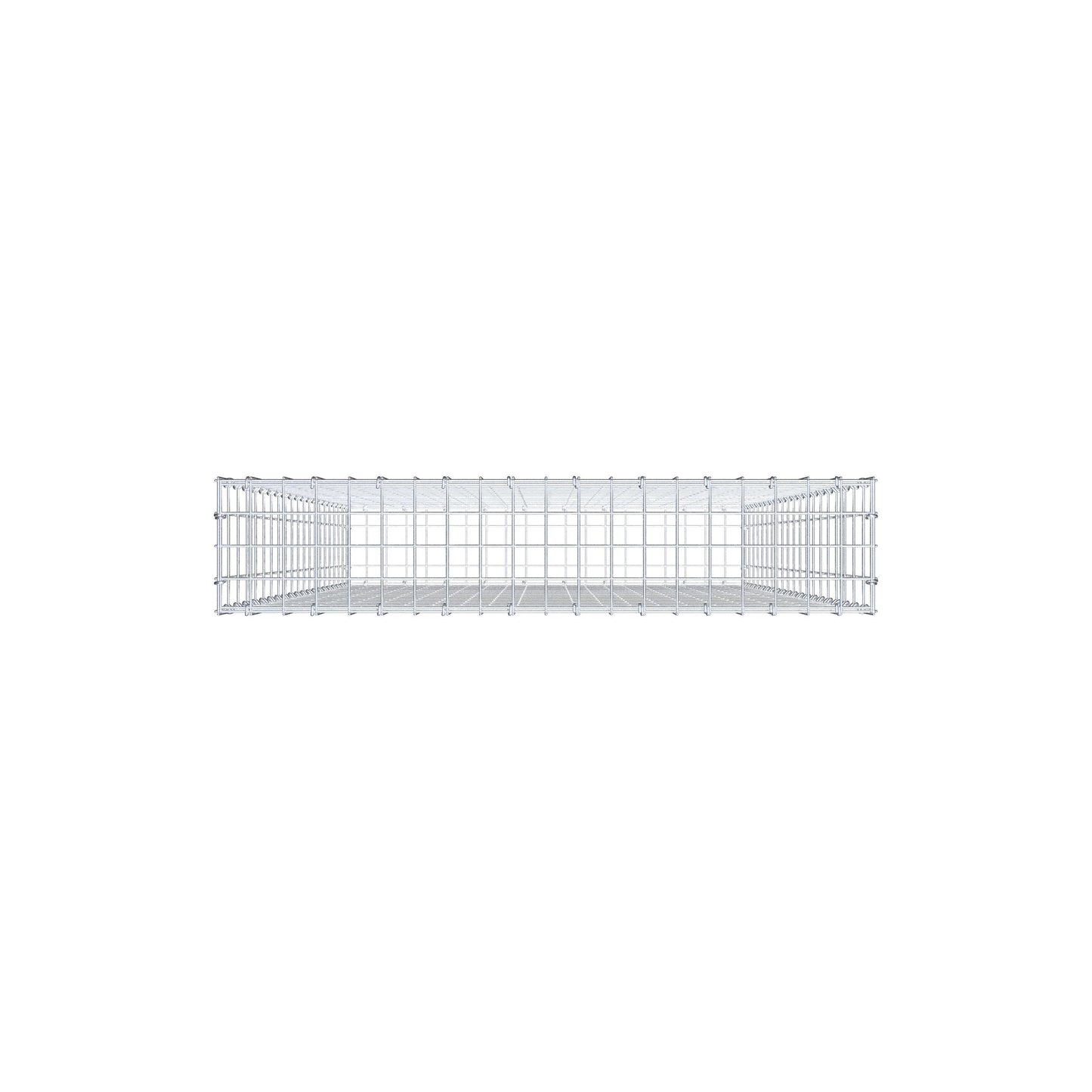 Gabion 200 cm x 100 cm x 20 cm (L x H x D), maskestørrelse 5 cm x 10 cm, C-ring