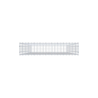 Gabion 200 cm x 100 cm x 20 cm (L x H x D), maskestørrelse 5 cm x 10 cm, C-ring