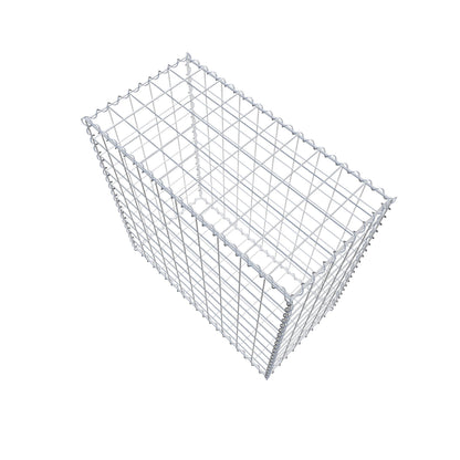 Schanskorf 100 cm x 100 cm x 50 cm (L x H x D), maaswijdte 10 cm x 10 cm, spiraalvormig
