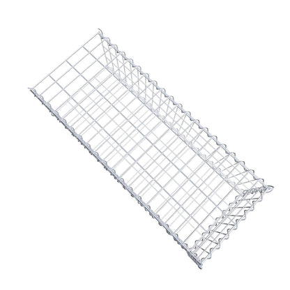 Gabbione aggiuntivo tipo 2 100 cm x 30 cm x 40 cm (L x A x P), maglia 5 cm x 10 cm, spirale