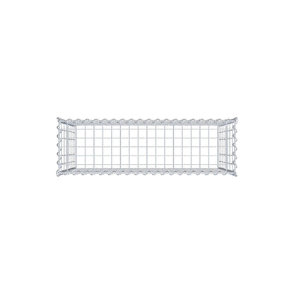 Grown-on gabion type 3 100 cm x 70 cm x 30 cm (L x H x D), mesh size 5 cm x 10 cm, spiral