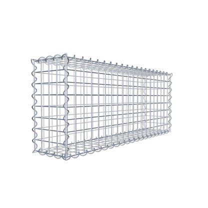 Juego de 2 gaviones de 100 cm x 40 cm x 20 cm (largo x alto x fondo), malla de 5 x 5 cm, en espiral
