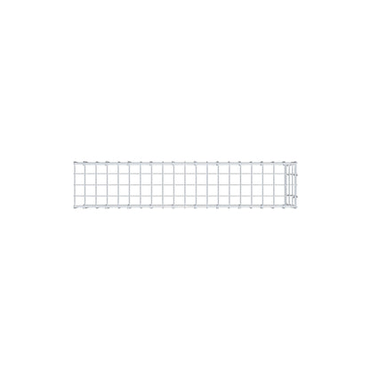 Gabião Tipo 4 100 cm x 30 cm x 20 cm (C x A x P), malhagem 5 cm x 10 cm, anel C