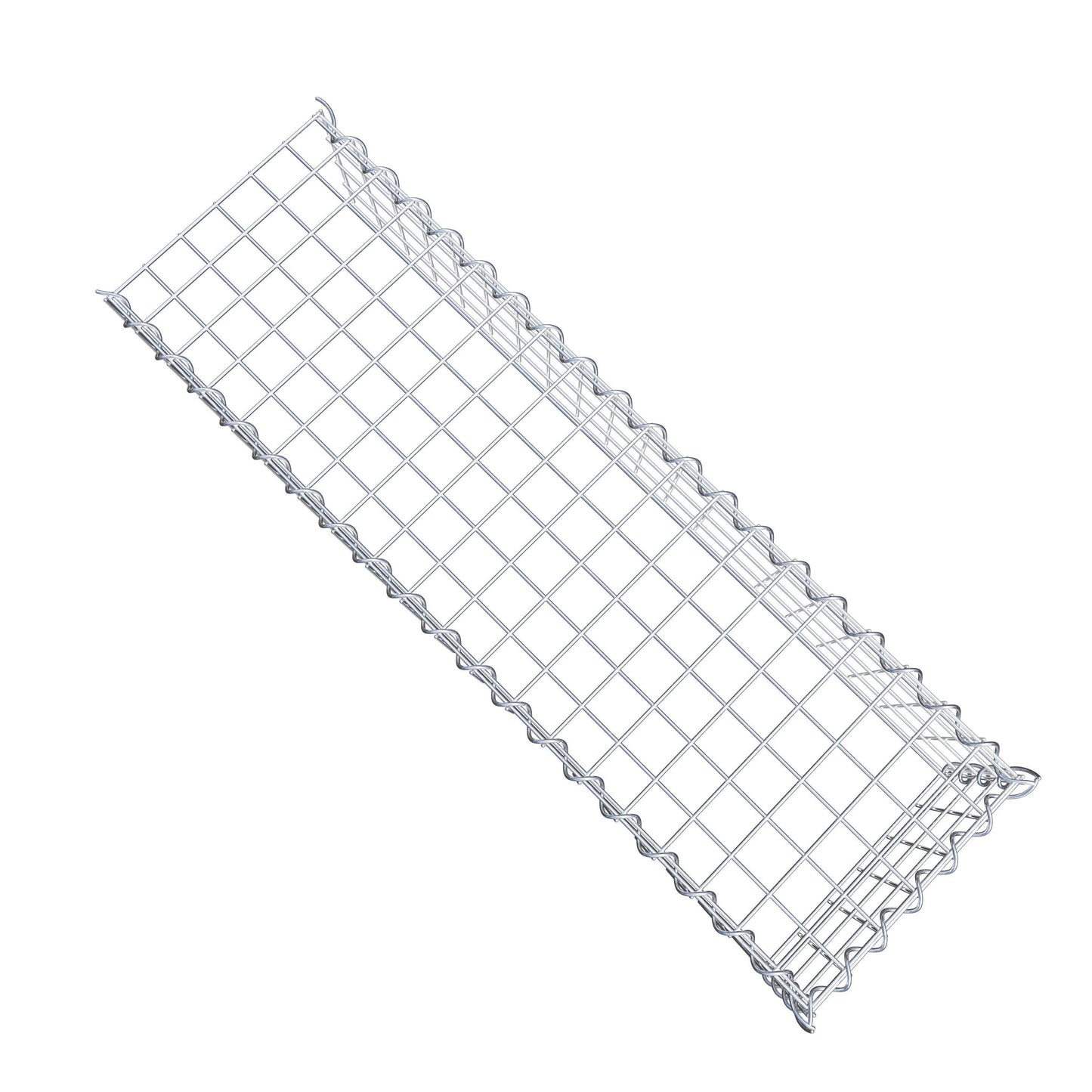 Udvokset gabion type 4 100 cm x 20 cm x 30 cm (L x H x D), maskestørrelse 5 cm x 5 cm, spiral