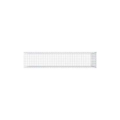 Opvokset gabion type 4 200 cm x 100 cm x 40 cm (L x H x D), maskestørrelse 5 cm x 10 cm, spiral