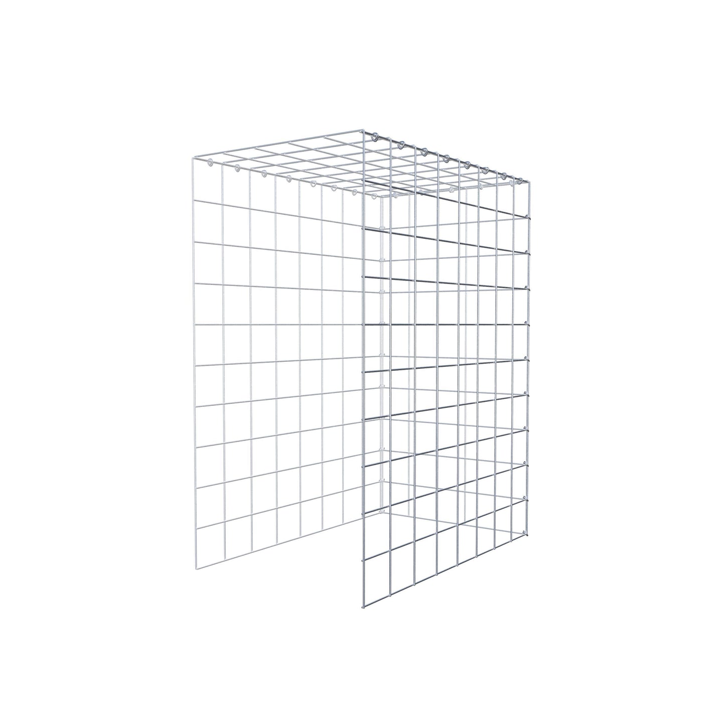 Gabião Tipo 4 100 cm x 80 cm x 50 cm (C x A x P), malhagem 10 cm x 10 cm, anel C