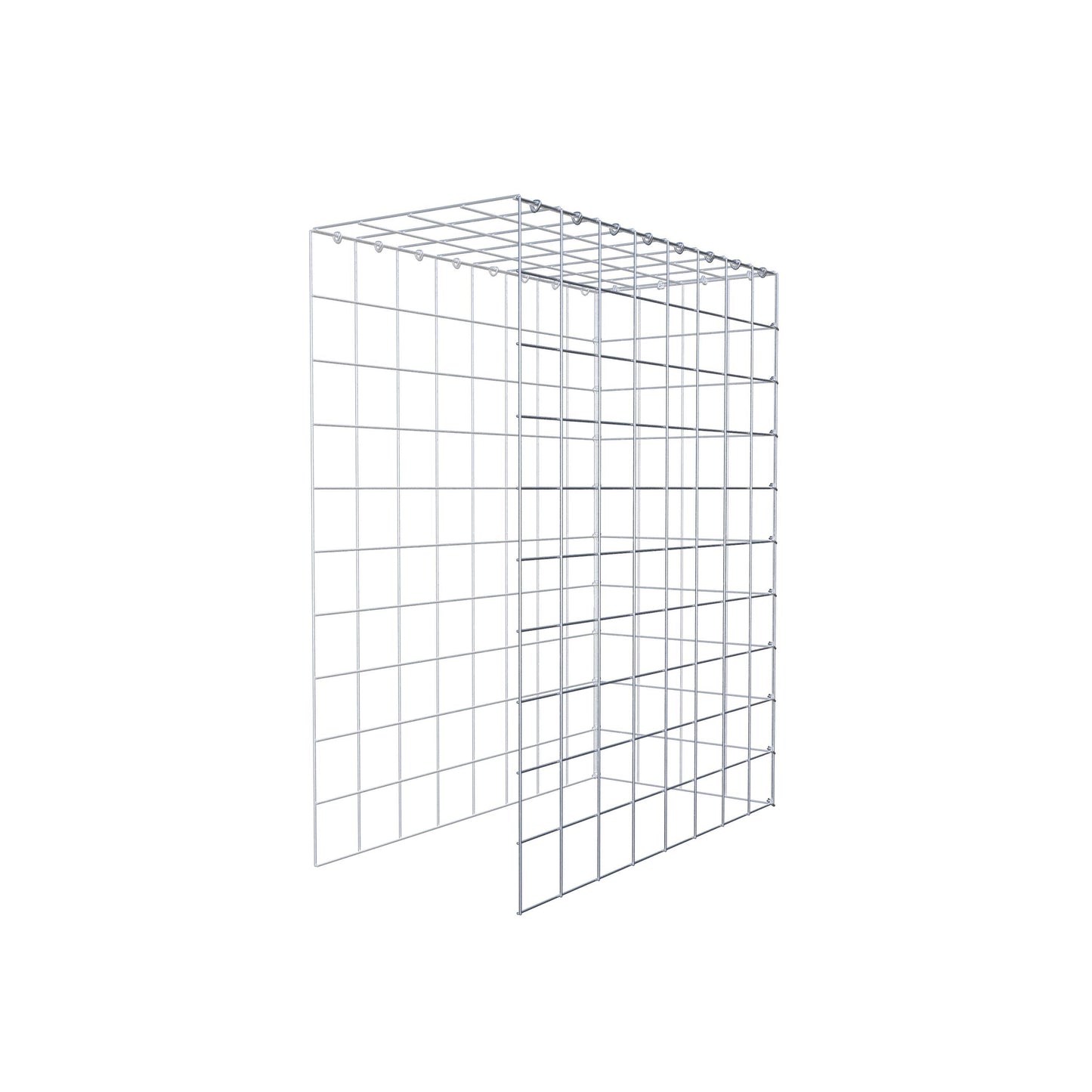 Fourche rapportée type 4 100 cm x 80 cm x 40 cm (L x H x P), mailles 10 cm x 10 cm, anneau C