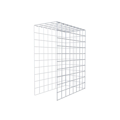 Fourche rapportée type 4 100 cm x 80 cm x 40 cm (L x H x P), mailles 10 cm x 10 cm, anneau C
